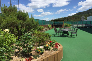 옥외 정원 사진