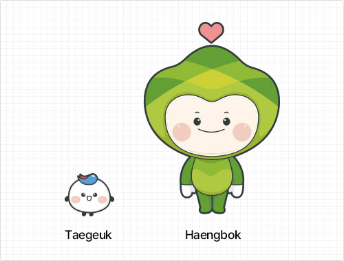 Taegeuk, Haengbok Character image.